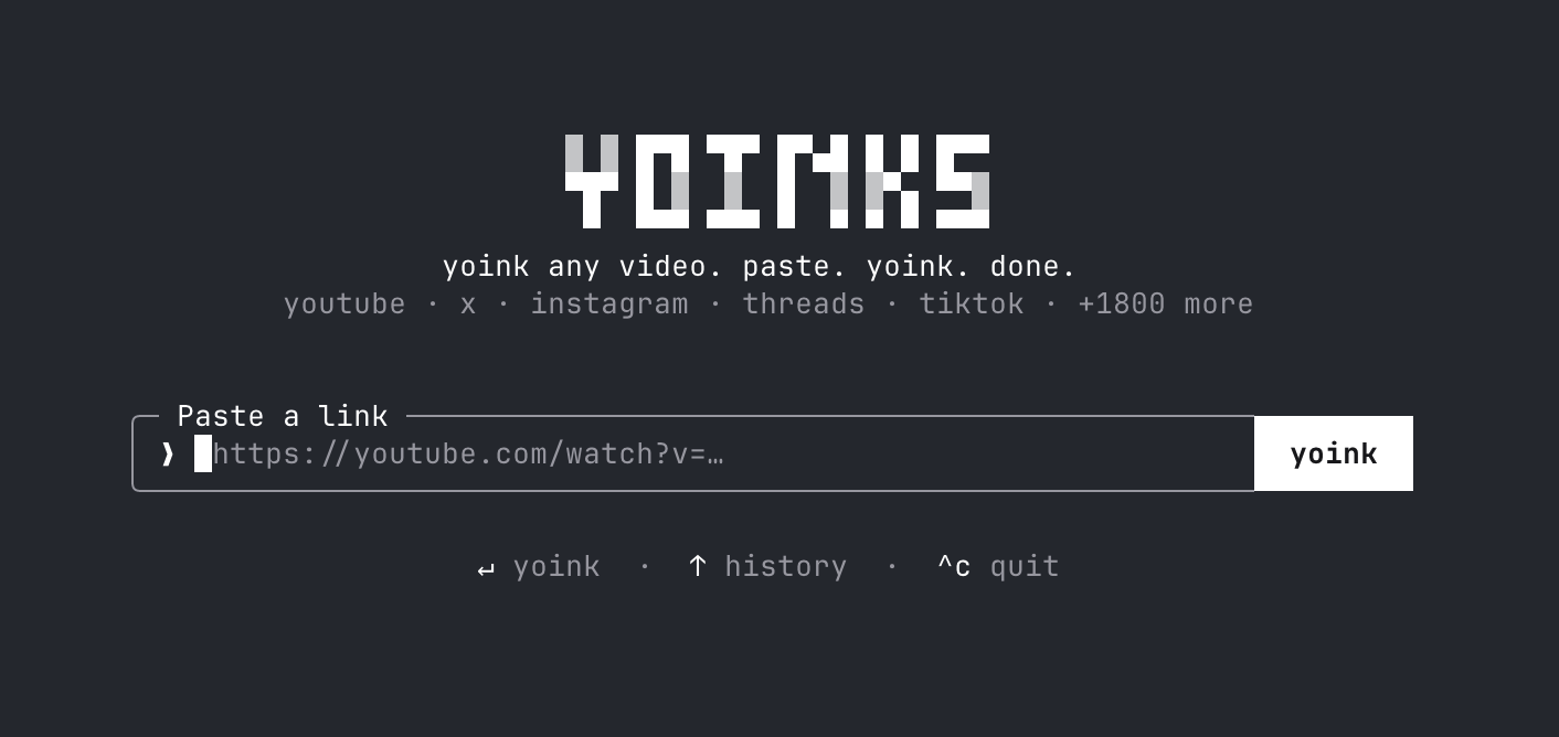 yoinks 终端界面