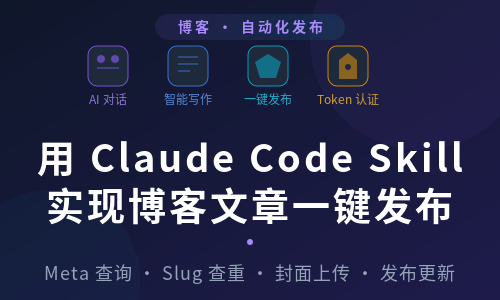 用 Claude Code Skill 实现博客文章一键发布