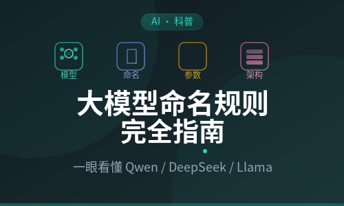 大模型命名规则完全指南：一眼看懂模型名
