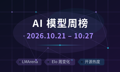 AI 大模型周榜 · 2026.10.21–10.27